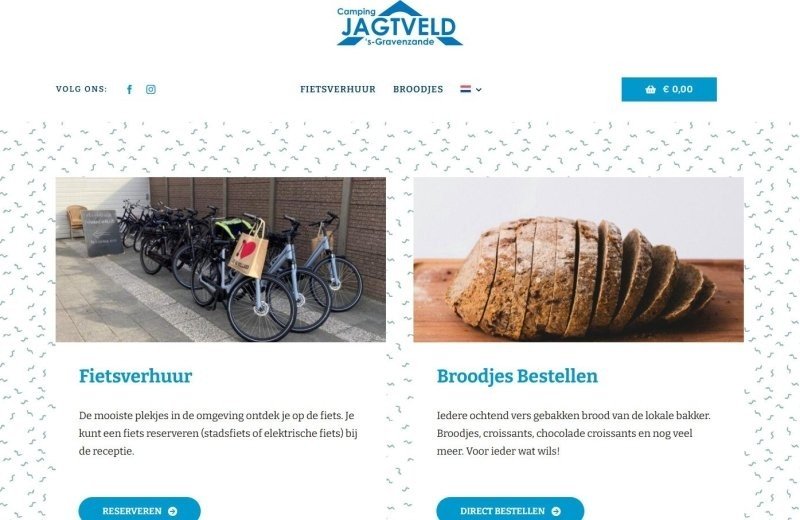 Webshop for Bikes and Sandwiches